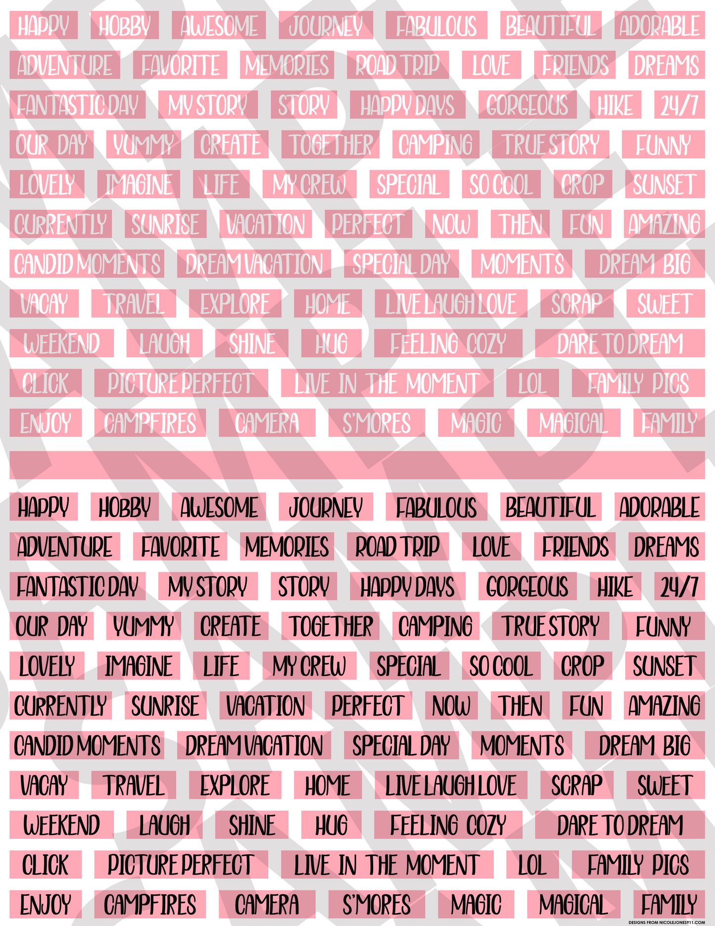 Scrapbooking Words