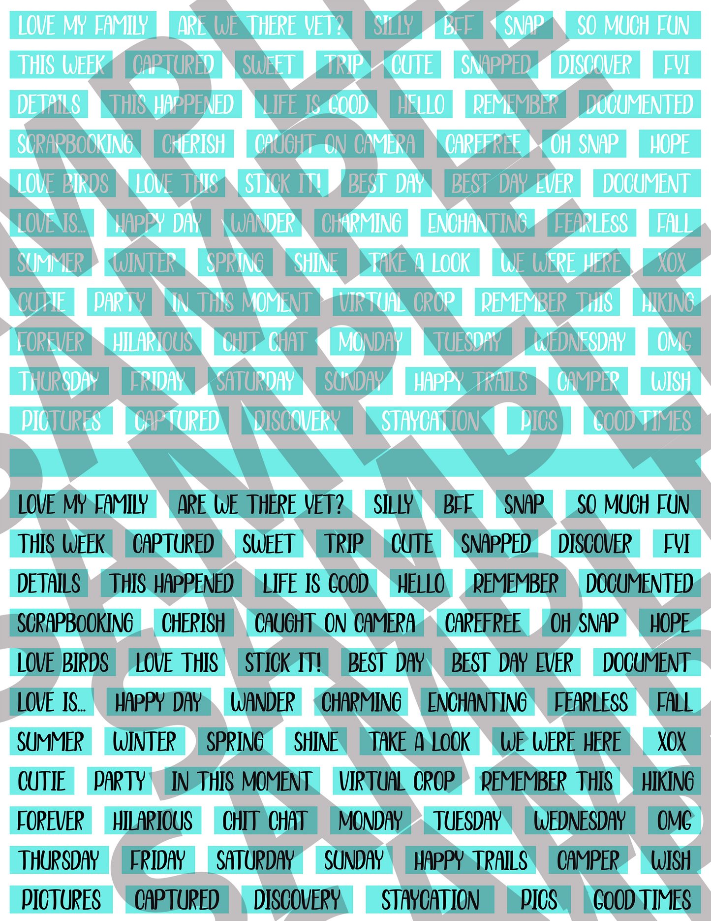 Scrapbooking Words