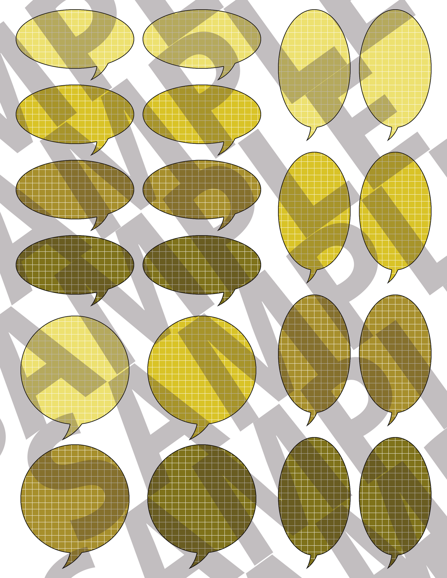 Grid Speech Bubbles