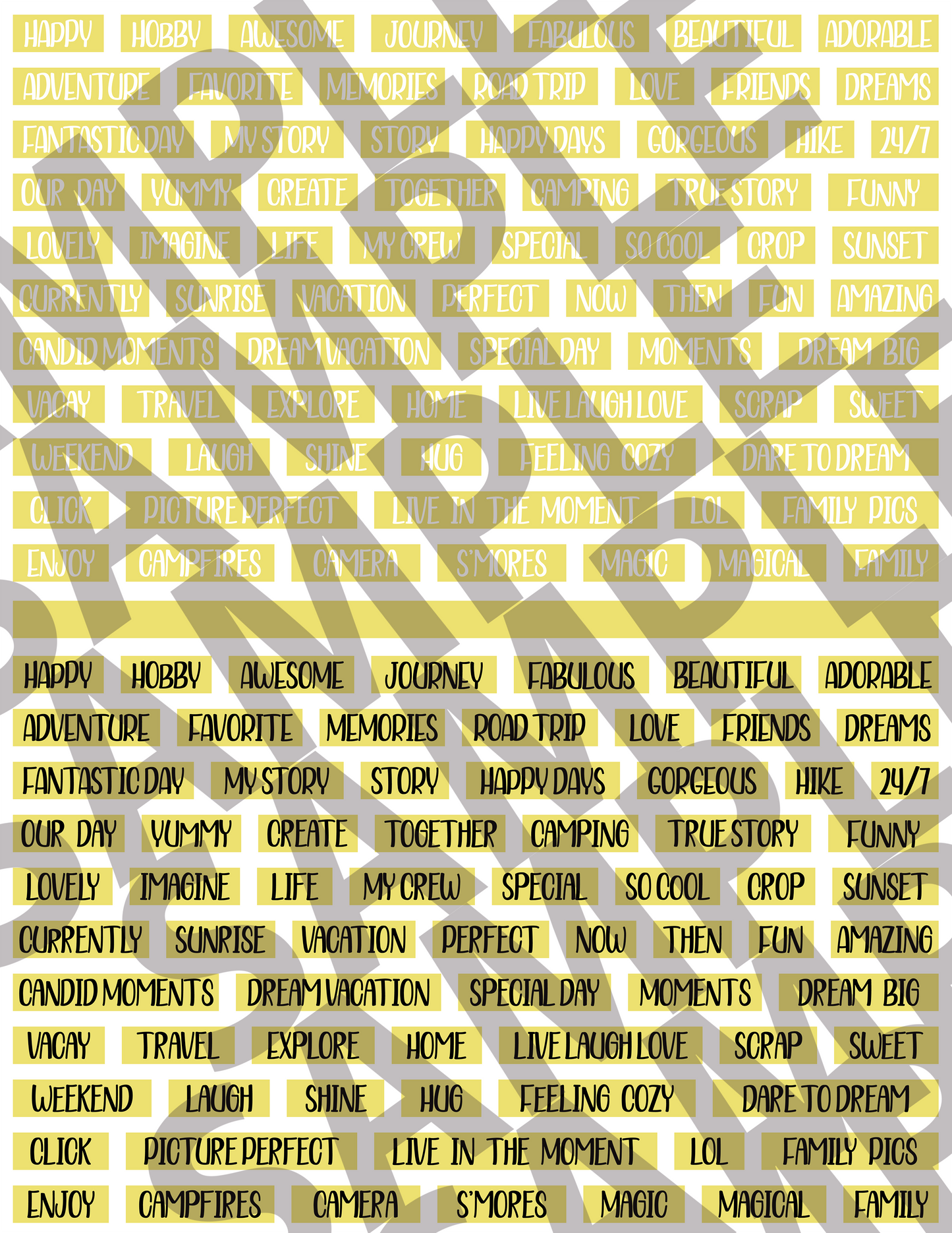 Scrapbooking Words