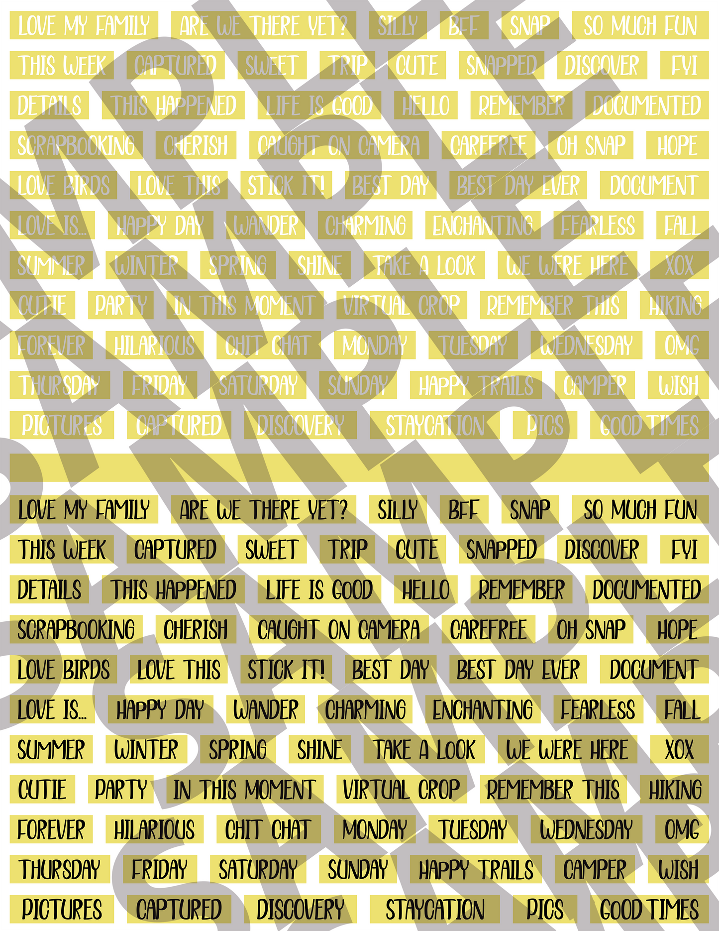 Scrapbooking Words