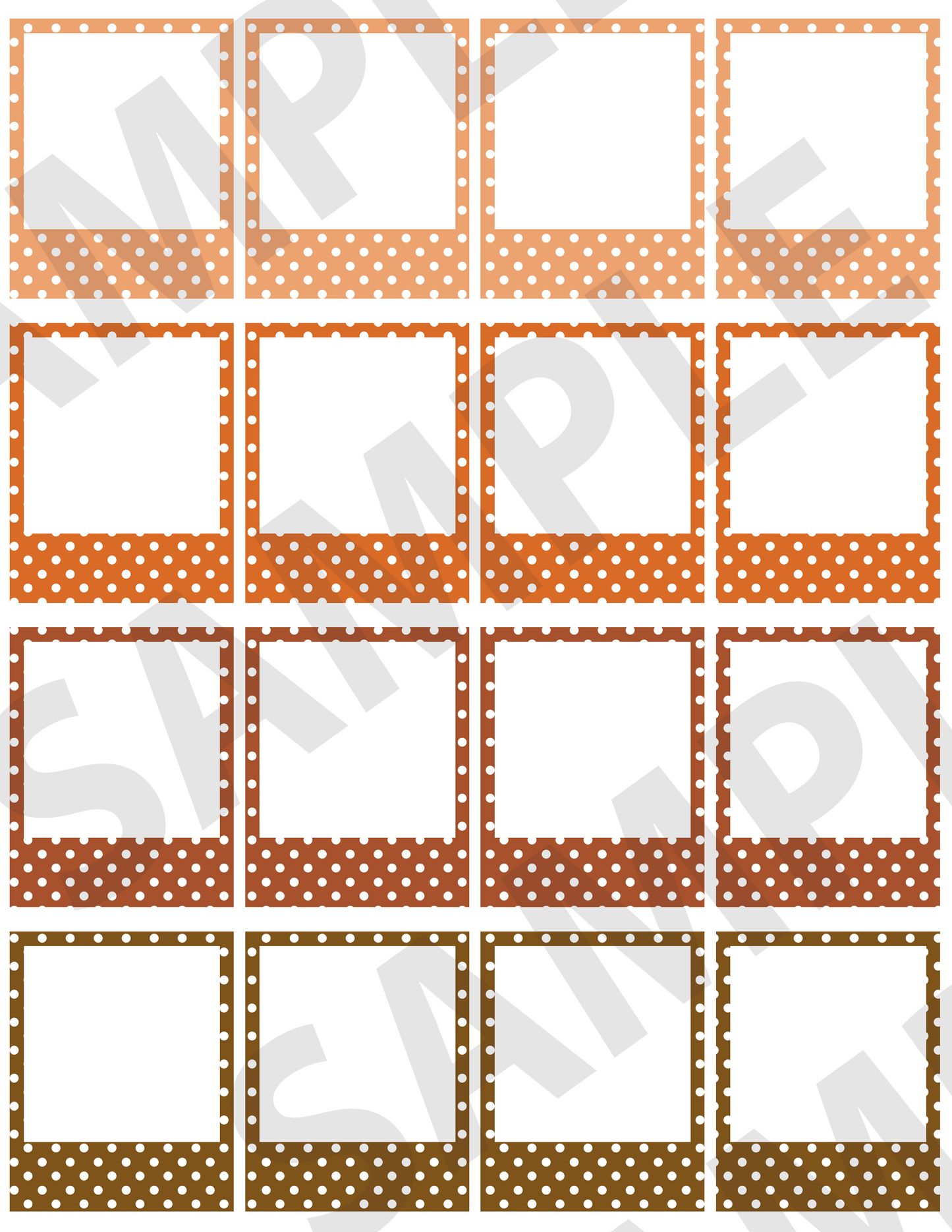 Polka-Dotted Small Frames