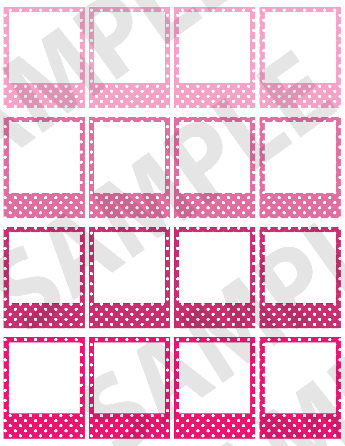 Polka-Dotted Small Frames