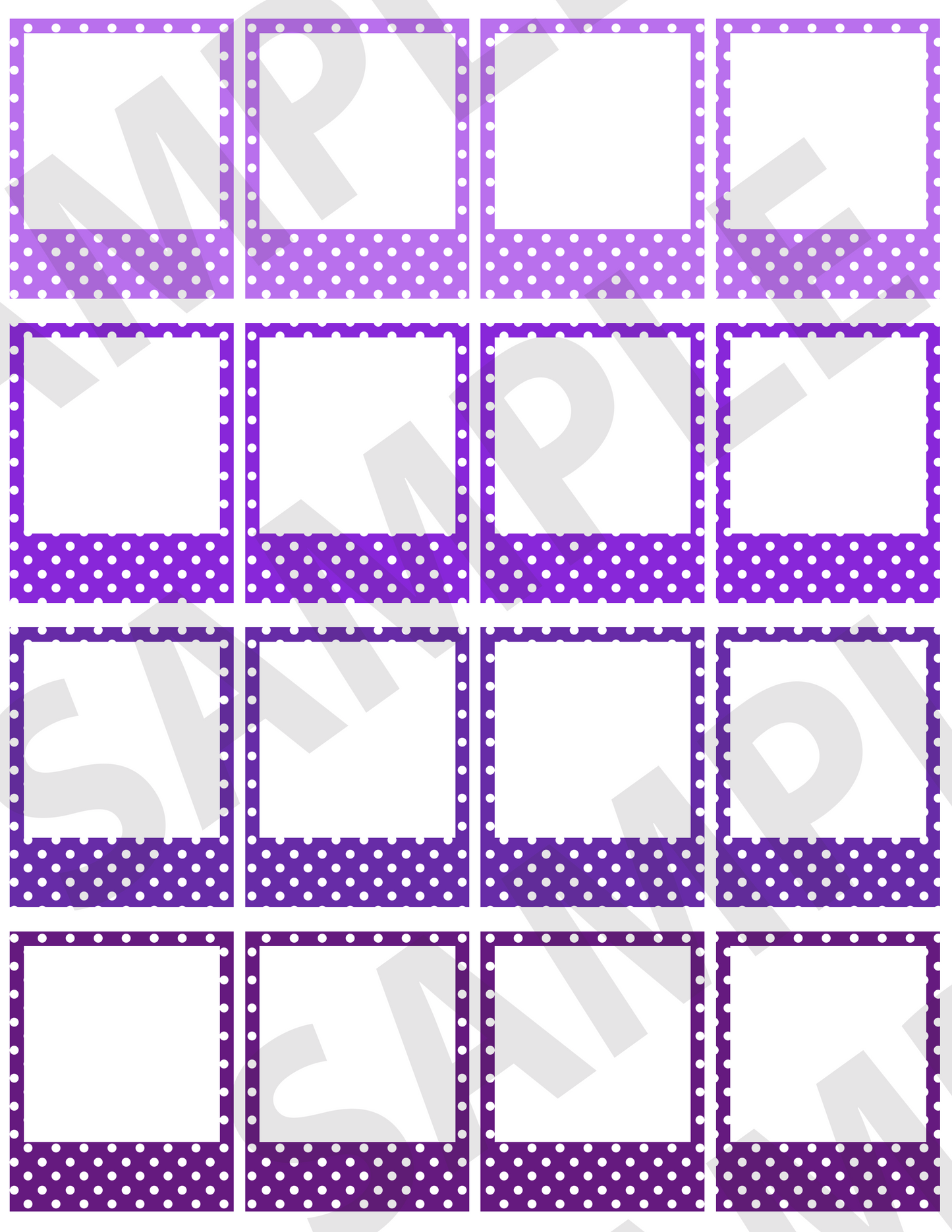 Polka-Dotted Small Frames