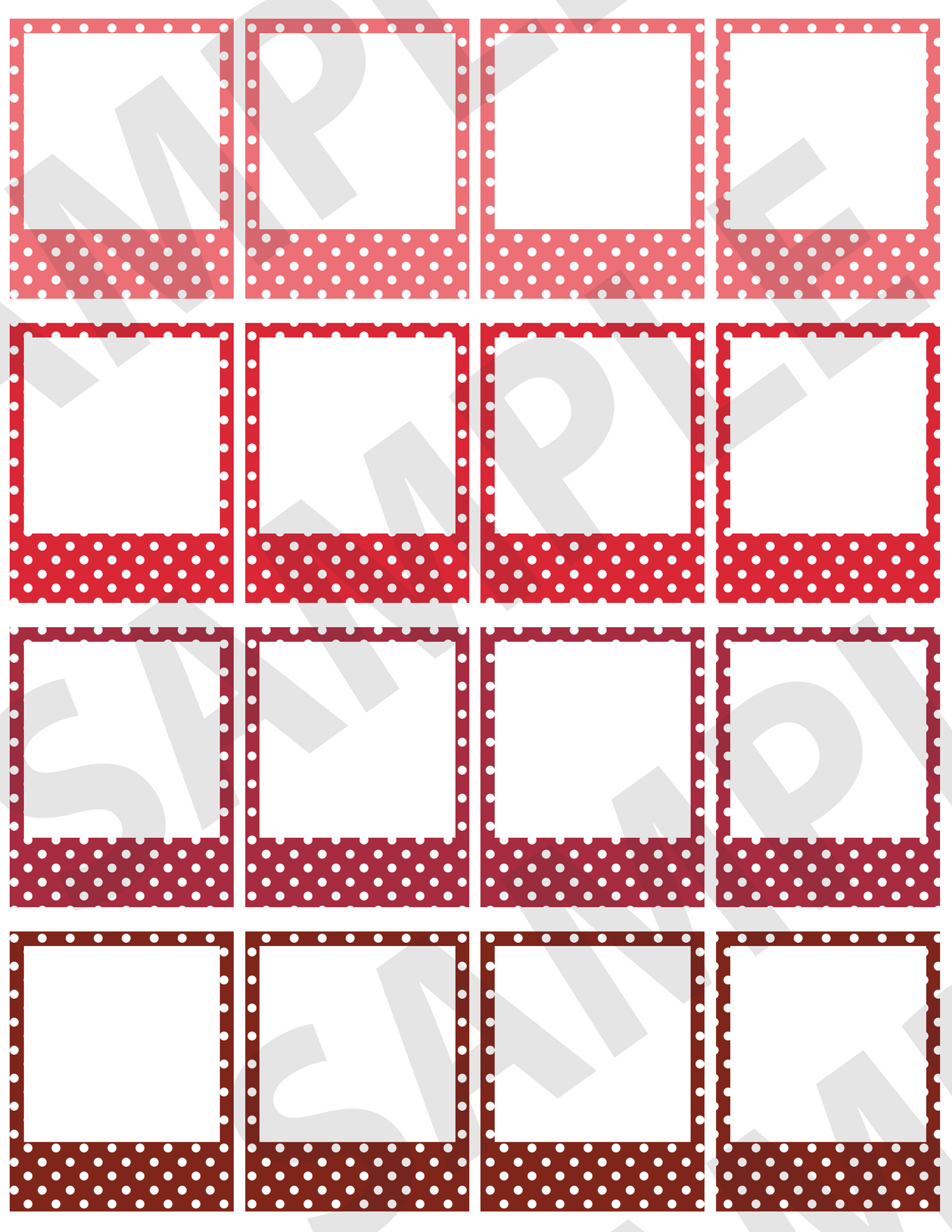 Polka-Dotted Small Frames